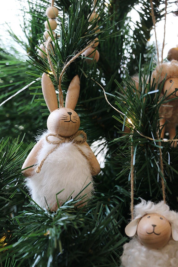 White Hanging Bunny